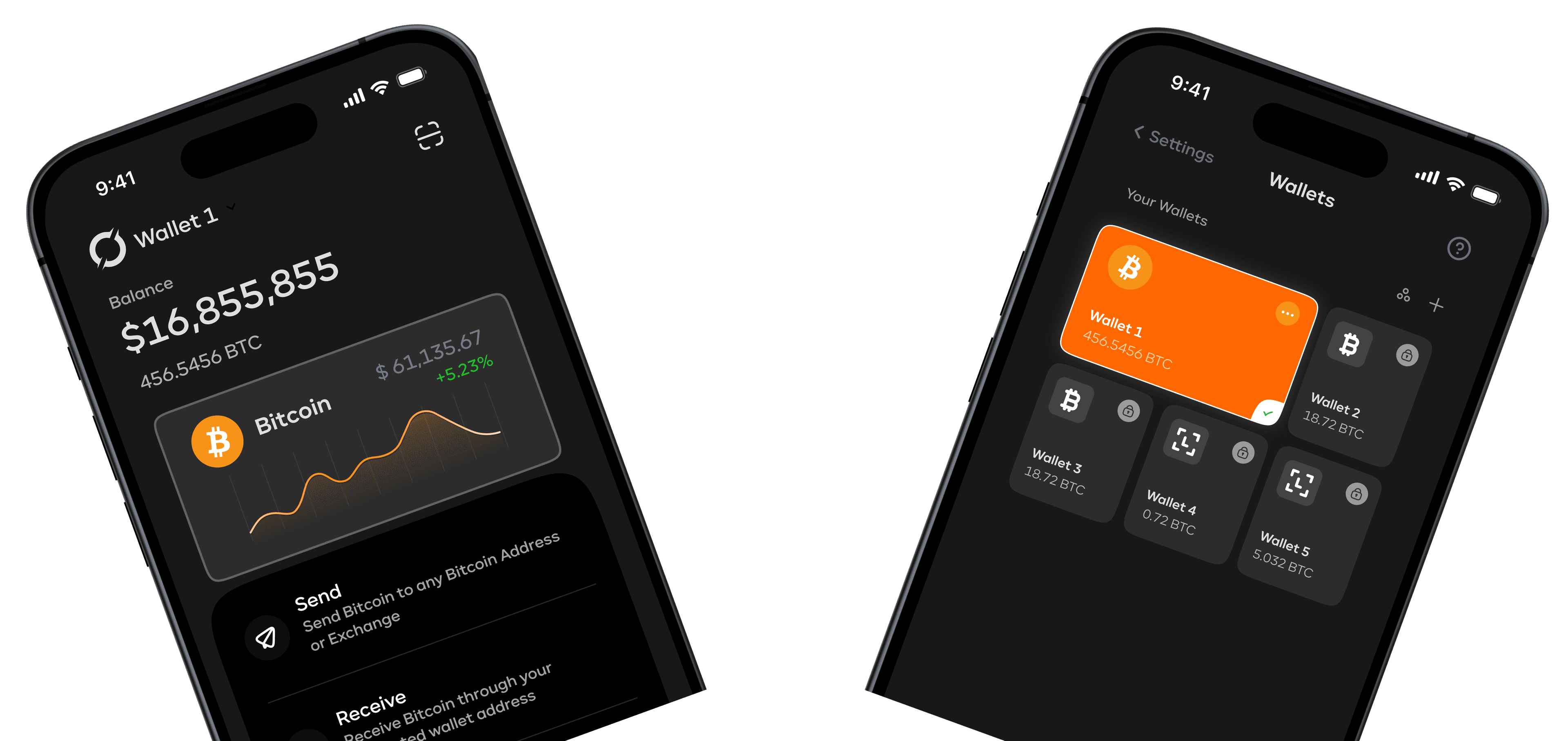 ORBIT Bitcoin Wallet on mobile phones